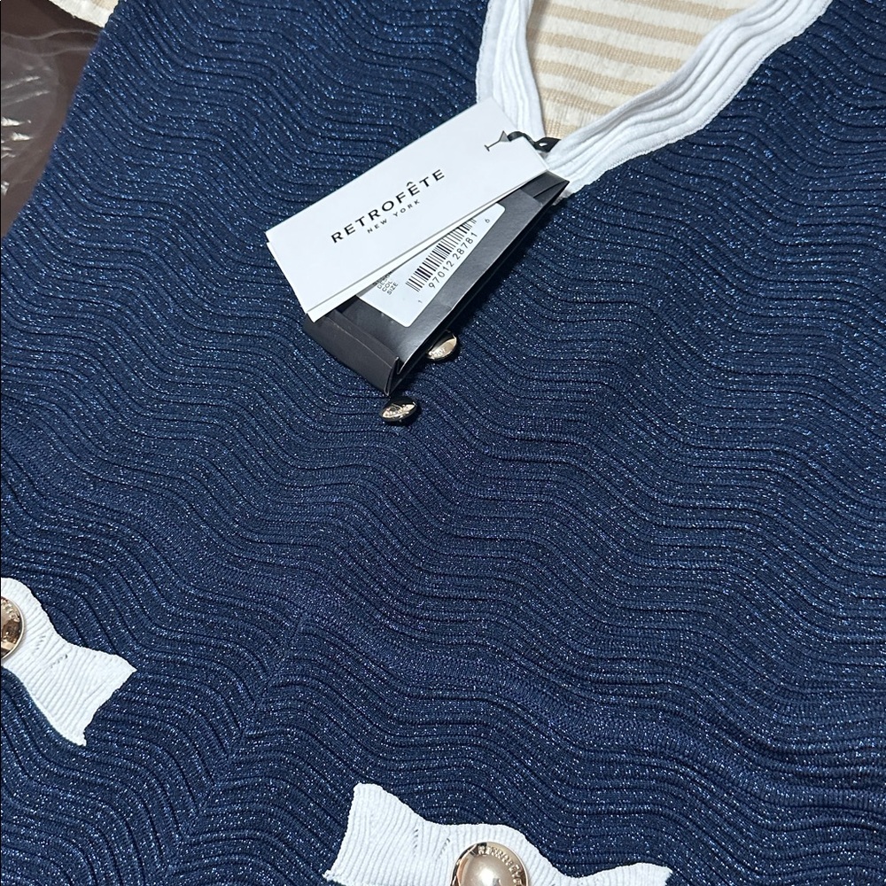 Retrofete Navy and White Jumpsuit - Picture 6 of 6